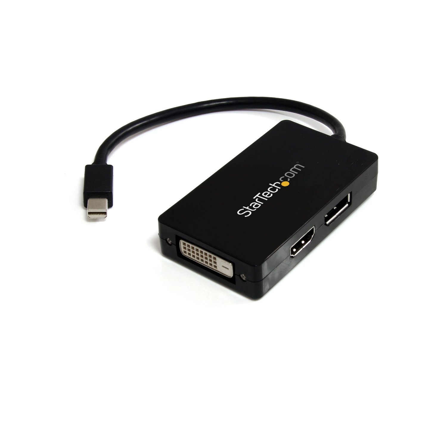 StarTech.com Travel A/V adapter - 3-in-1 Mini DisplayPort to DisplayPort DVI or HDMI converter (MDP2DPDVHD)