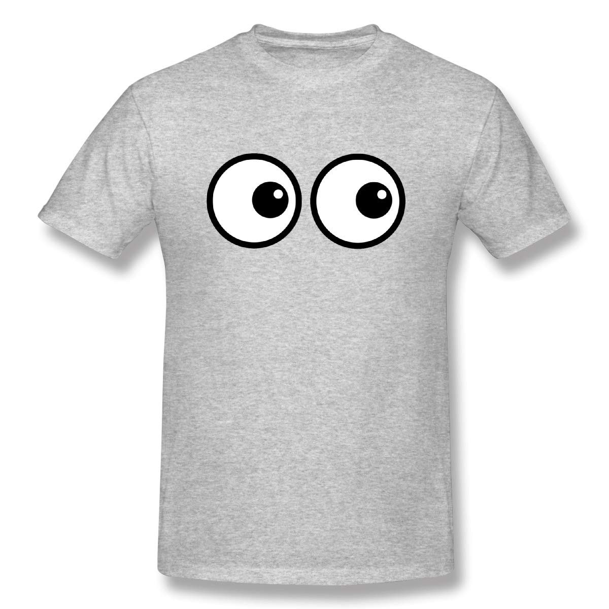 Ditsrwakulioopni Googly Eyes Fashion T Shirts Gray With Short Sleeve