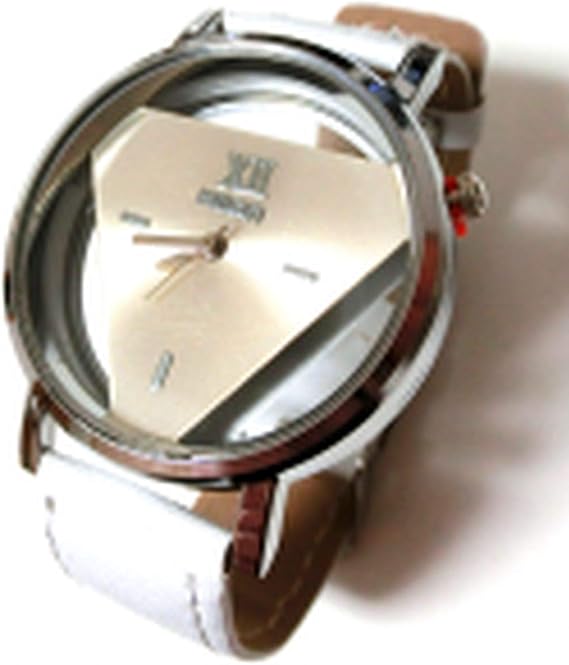 Amazon 腕時計 メンズ トライアングル 三角形 アナログ 高級感 カジュアル ビジネス レザー 黒 白 ブラック ホワイト ストリート 強化ガラス シルバー レディース アンティーク ホワイト メンズ腕時計 腕時計 通販