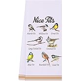 LXOMILL Funny Bird Kitchen Towels, Bird Watching Gifts, Gifts for Bird Lovers, Bird Gifts for Bird Lovers, Bird Watcher Gifts, White Elephant Gift, Bird Themed Gifts for Women Men