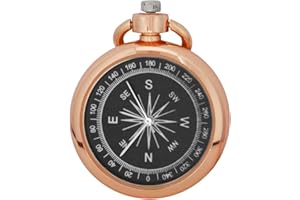 Tiong Personalized Pocket Watch Quartz Glass Round Pocket Watch Necklace Pendant Clock,Lucky Charm Birthday Gifts for Women Men