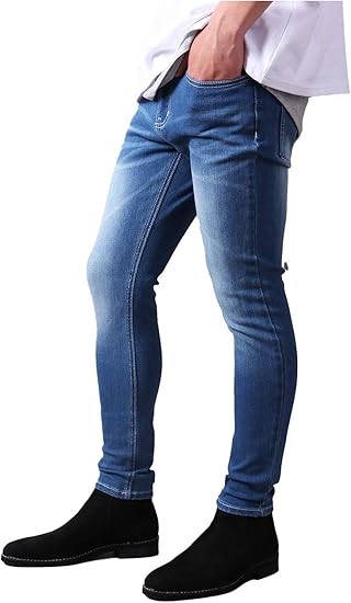 Amazon バレッタ スーパーストレッチ スキニーデニム パンツ ジーンズ メンズ タイト テーパード 22 H773 ジーンズ 通販