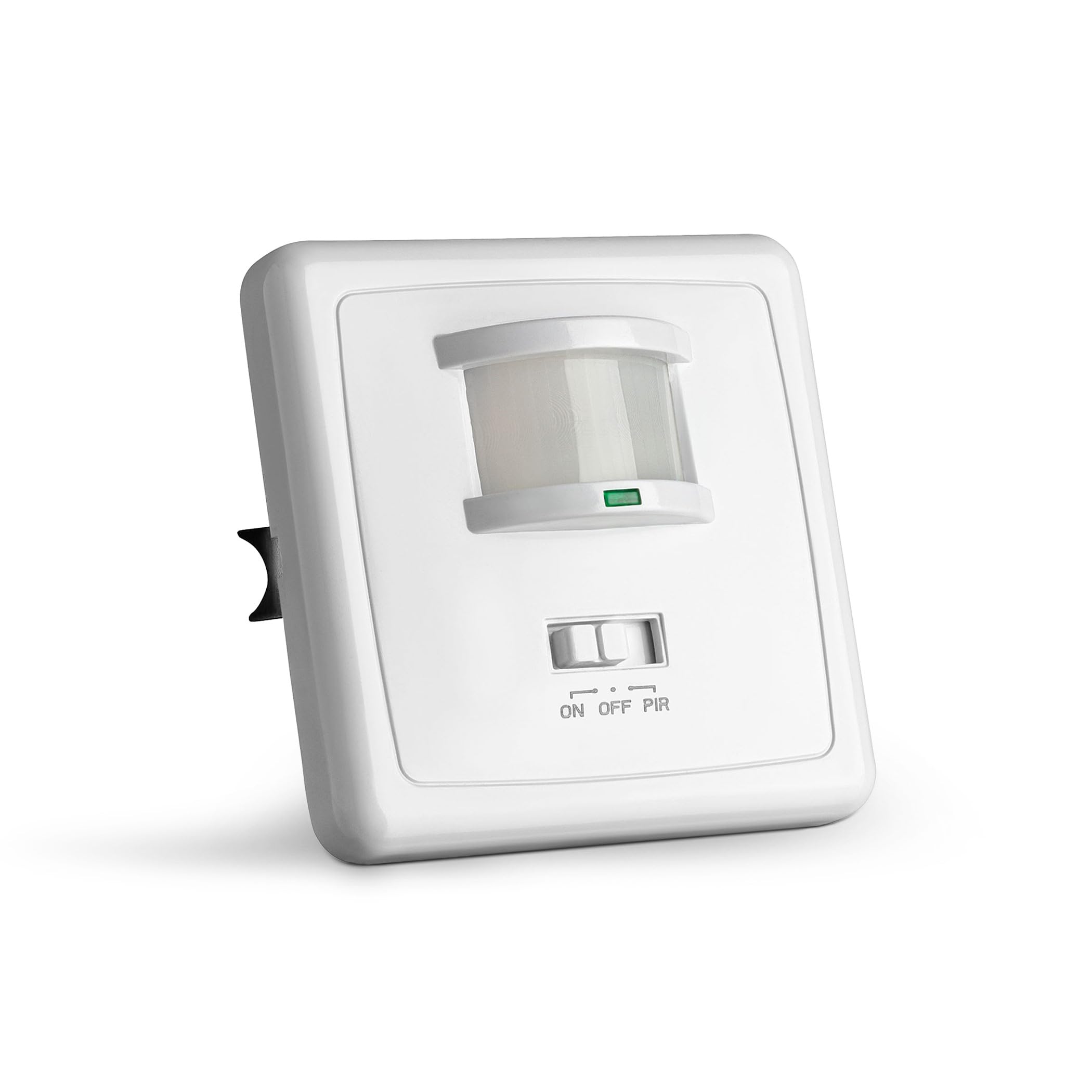 SEBSON PIR Sensor Light Switch Indoor - Motion Sensor for LED Lights, Flush Wall Mounting, Programmable, Range 9m/160° - Suitable for Round 68mm Back Box