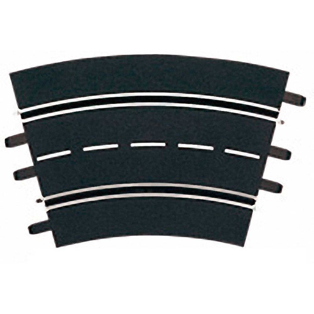 Carrera 20572 Curve 2/30 Juego de accesorios de expansión complementarios de 6 piezas compatible con pistas de autos tragamonedas Evolution, Digital 132 y Digital 124