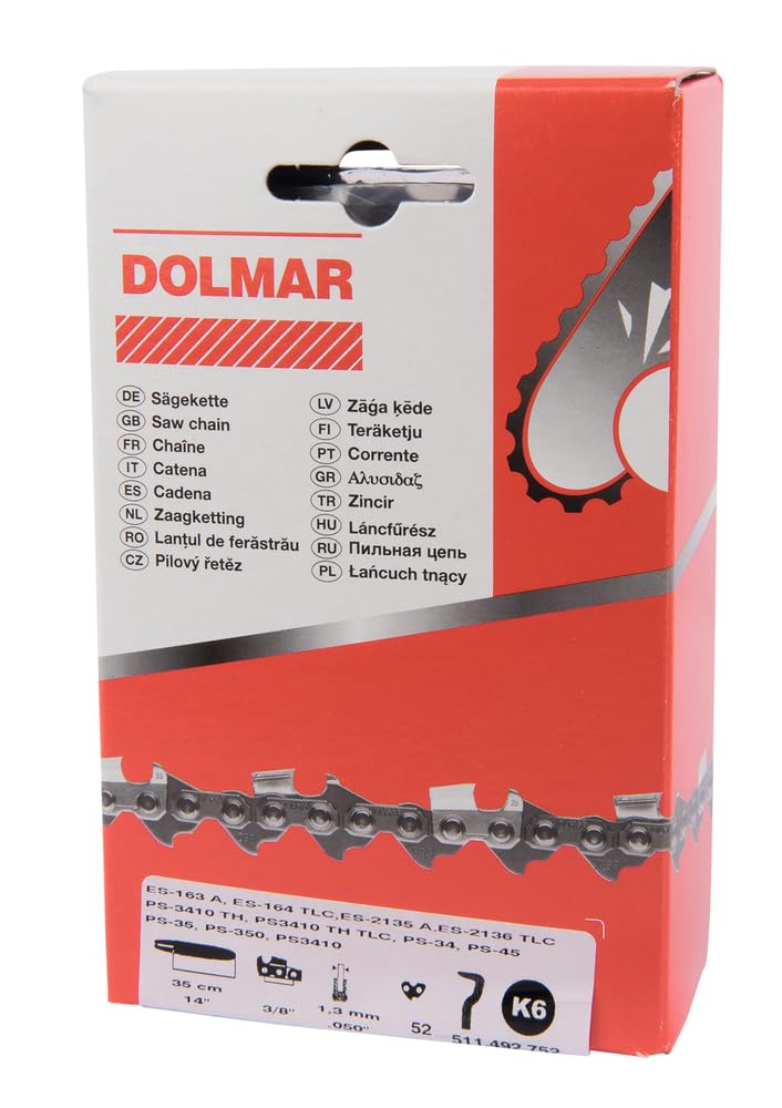 511492752 Dolmar Chainsaw Chain 3/8 91 VG 35 cm Dolmar