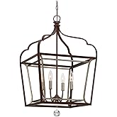 Minka Lavery Pendant Ceiling Lighting 4344-593, Astrapia Large, 4 Light, Dark Rubbed Sienna