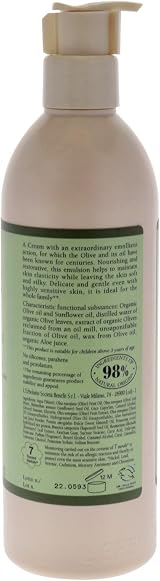 L'Erbolario LoliveIVO Nourishing Body Cream 500ml Olive Oil Shea Butter view 2