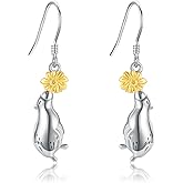 Sterling Silver Horseshoe/Dragonfly/Sport/Mermaid Dangle Drop Earrings Animal Jewelry for Women