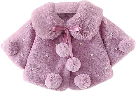 Ankoee Manteau Bebe Fille Hiver Chaud Manches Longues Cape Princesse Vetements Bebe Fille 0 2 Ans Amazon Fr Vetements Et Accessoires