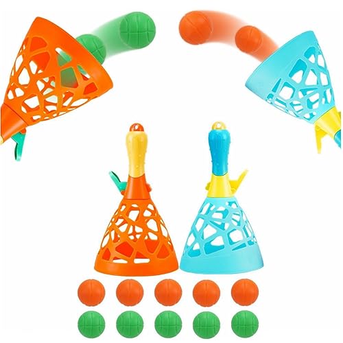 Seyoos Children's Indoor Sports & Outdoor Fun Party Game Toy with 2 Toss Baskets and 10 Balls, for Boys and Girls Aged 5-12 Years Old