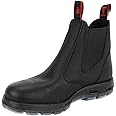 REDBACK UBBK BOOTS US 10 AU-UK 9 Black Slip-On Full Grain Leather Boot