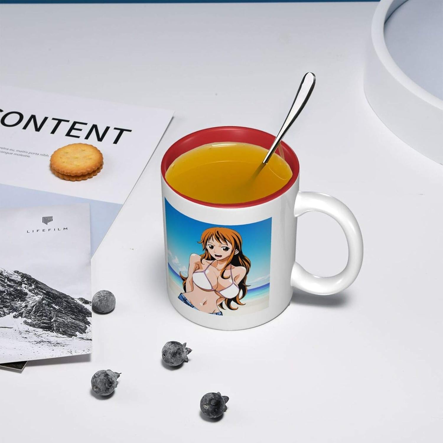 Amazon Nami ナミワンピース 磁器カップ コーヒーカップ コップ カップ セラミックマグ クラシックマグ アニメマグ 色付きの内壁 セラミック食器 他の人に贈り物として贈るのも良い選択です 5665 ホーム キッチン 通販