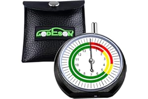 GODEOSN Truck Dial Tire Tread Depth Gauge, Reads in 1/32 Inch Increments, Suitable for Motorcycle, Car, Truck and Bus