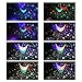 6D Star Projector Lamp Night Light with 4 Colorful LED Bulbs Making 360 Degree Rotation Night Sky Moon and Stars for Bedroom and Living Room