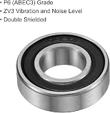 Sourcing Map 4Pcs 6002-2RS Bearing 15x32x9mm Chrome Steel Deep Groove view 3