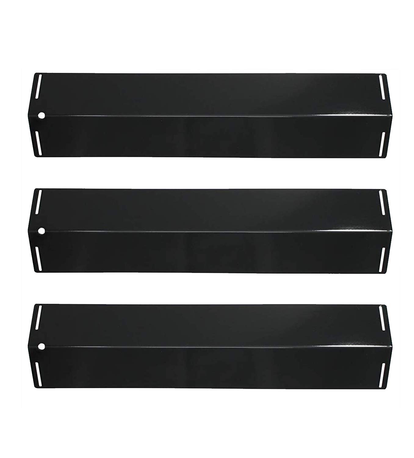 LOKHING 92151 (3-Pack) BBQ Spares Gas Grill Replacement Parts Porcelain Steel BBQ Heat Plates Gas Grill Heat Shields Tent for Charbroil, Grillware, Grill Chef, Uniflame and Others Models Gas Grill