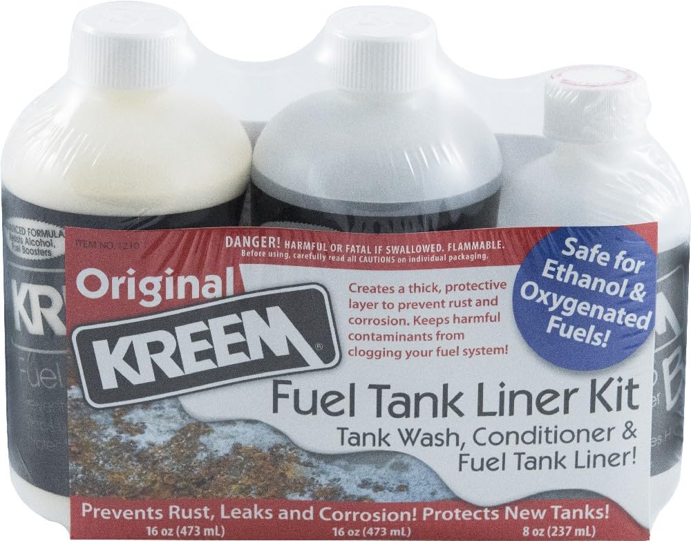Kreem Complete Petrol/Gas Fuel Sealer Kit Includes Prep Solutions & Sealant