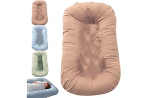 2026 Upgraded 37.5 * 21.6 in Larger Pillow Lounger,Lounger Pillow for 0-24 (Brown)