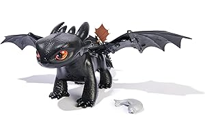 Dreamworks Dragons How to Train Your Dragon, Tame & Train Interactive Toothless with 60 Sounds & Reactions, Kids Toys for Boys & Girls Ages 4 & up