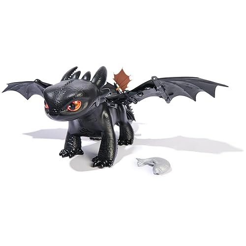 Dreamworks Dragons How to Train Your Dragon, Tame & Train Interactive Toothless with 60 Sounds & Reactions, Kids Toys for Boys & Girls Ages 4 & up