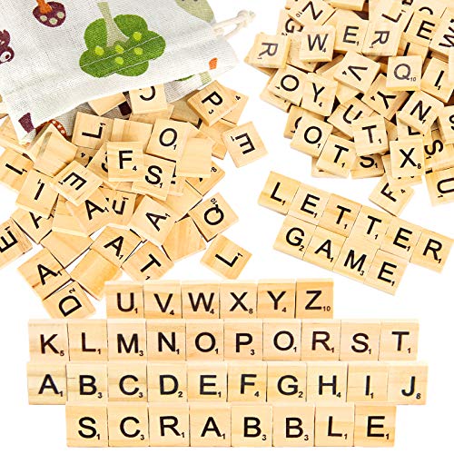 0pcs Wooden Letter Tiles For Scrabble Crossword Game Pinowu Wood Scrabble Letters Replacement For Diy Craft Gift Decoration Scrapbooking And Making Alphabet Coaster Pricepulse