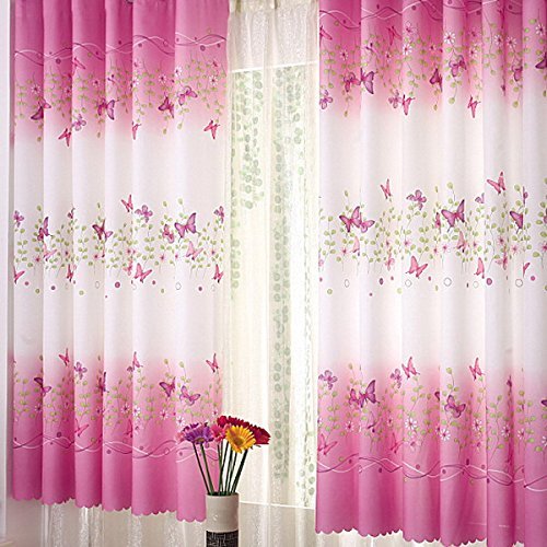 Seguryy Tenda, 1 m x 2 m, Con Stampa Con Farfalle, Motivo Campagna, Decorazione Per Finestre