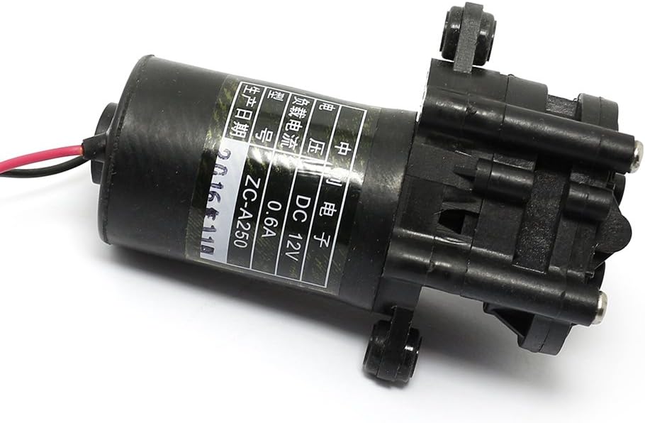 Q-BAIHE 12V Mini Gear Self-Sucking Pump (0-100 Degrees Celsius) Food-Grade for Coffee/Hot Drink ZC-A250