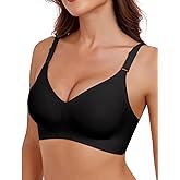 Padded Bra Comfortable Back Fat Smoothing Full Coverage Wireless Support Bra No Underwire Seamless Bralette