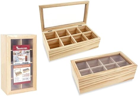 Privilege S2201538 Caja para Infusiones Madera (30 X 16 x 9 cm), Wood: Amazon.es: Hogar