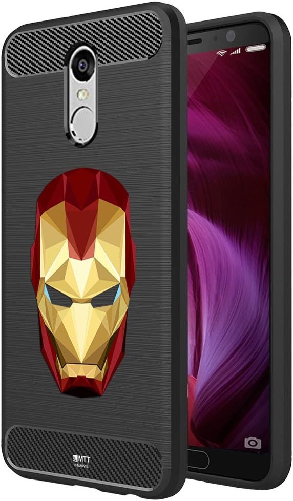 MTT Marvel Iron Man Officially Licensed Tough Armor Back Case Cover for Redmi Note 5 (Design 56)