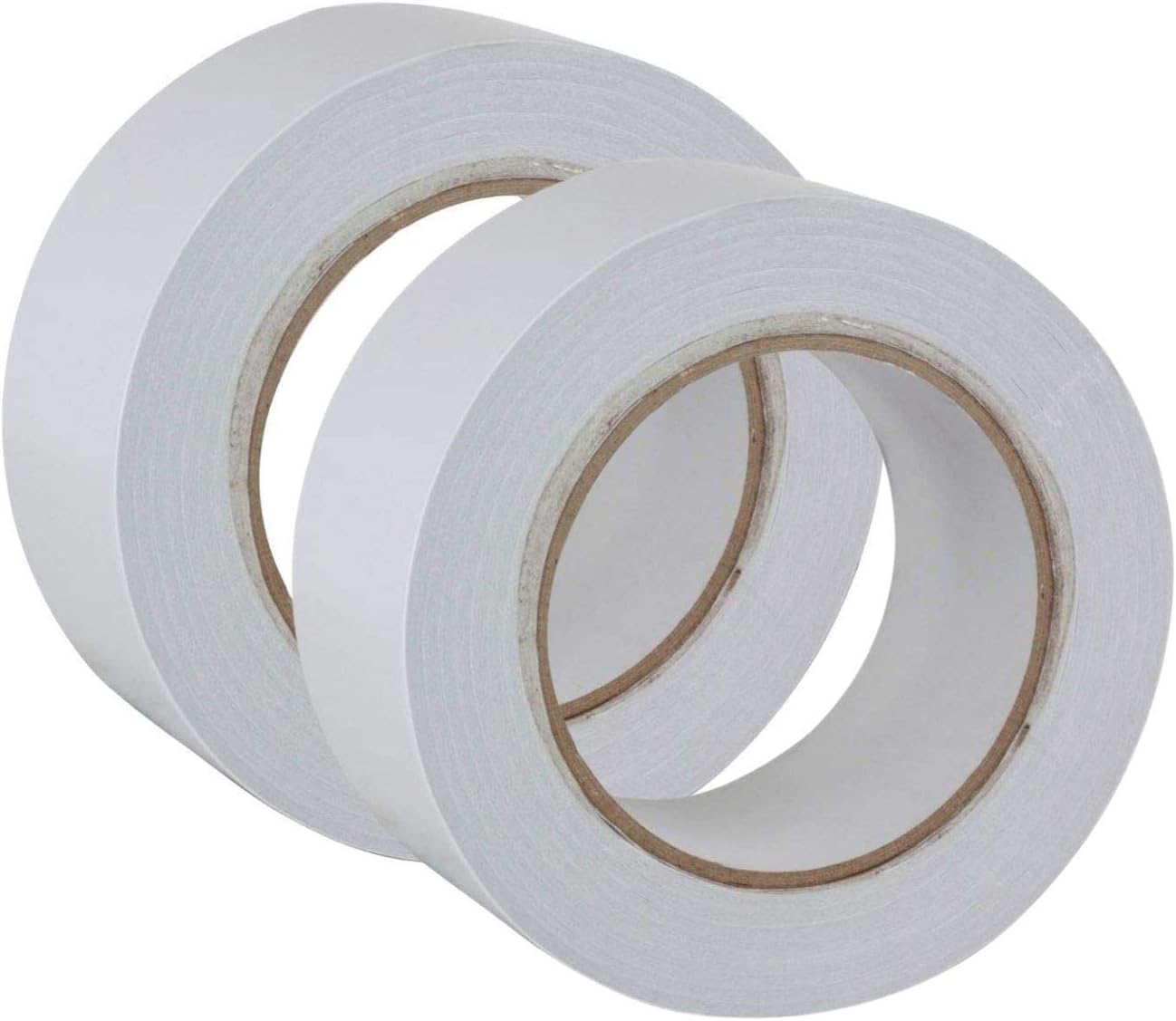 GTSE Clear Double Sided Tape, 50mm (2”) x 33m, Strong Wide Double Sided Sticky Tape for Craft Scrapbooking and Mounting Photos, 2 Rolls