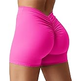 YEOREO Daze Workout Shorts Womens Scrunch Butt Gym Shorts for Women V Back Booty Butt Lifting Biker Compression Shorts