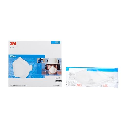 3m Aura 93 Adembeschermingsmasker Comfortabel Masker Met Optimale npassing n Het Gezicht Wegwerpmasker Met Beschermingsniveau Ffp2 Stuks Afzonderlijk Verpakt Amazon Nl Klussen Gereedschap