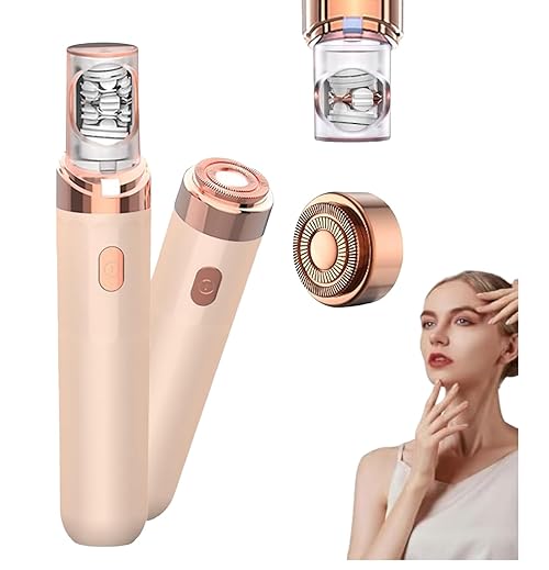 Soft Skin Pro Facial Hair Remover, SoftSkin Pro Women Face Epilator with Smart Light Washable Rechargeable Portable 2-in1 for Face Body for All (F)
