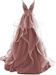 JAEDEN Prom Dresses 2024 Ruffles - Backless Long