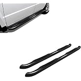 Black Horse 3in Side Steps Black Compatible with 2011-2026 Jeep Grand Cherokee (Incl. 22 WK &amp; Excl. Limited X, High Altitude, Summit, SRT, SRT8, Trackhawk and Trailhawk)-9B080203A