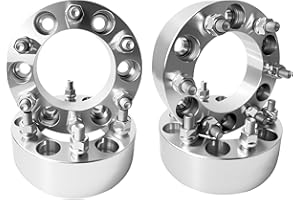 MEILUNBS 6x5.5 Wheel Spacers Fit for 19-25 Silverado 1500 Sierra Yukon 19-25 Ram 1500, 2 inchs Forged Wheel Spacers Adapters for Chevrolet GMC Cadillac Ram 6x139.7mm M14x1.5 Studs (Package of 4)