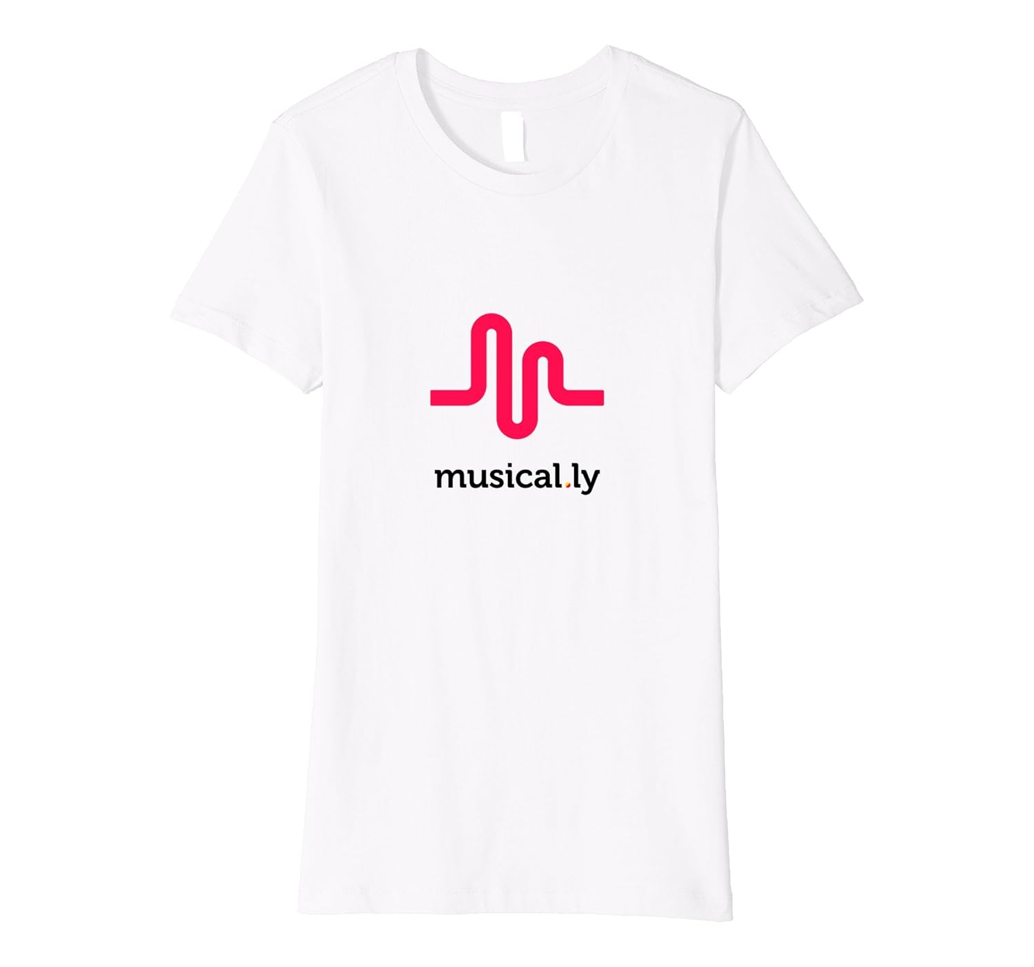 Amazon.com: musical.ly wave classic T-Shirt (Fitted Cut): Clothing