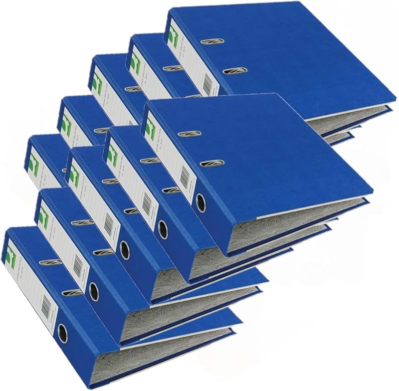 Q-Connect Lever Arch File A4 Blue Pack of 10 70 mm Capacity