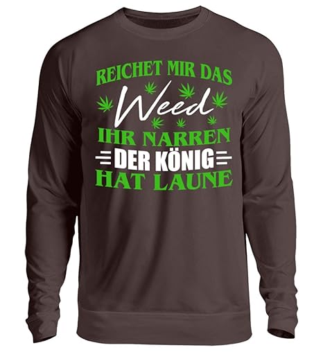 Hanf Shirt/Kiffer / Gras/Cannabis / Marihuana/Weed / Pulli/Pullover / Hoody/T-Shirt/Bong / Rauchen/Dope / Ganja/Amsterdam - U