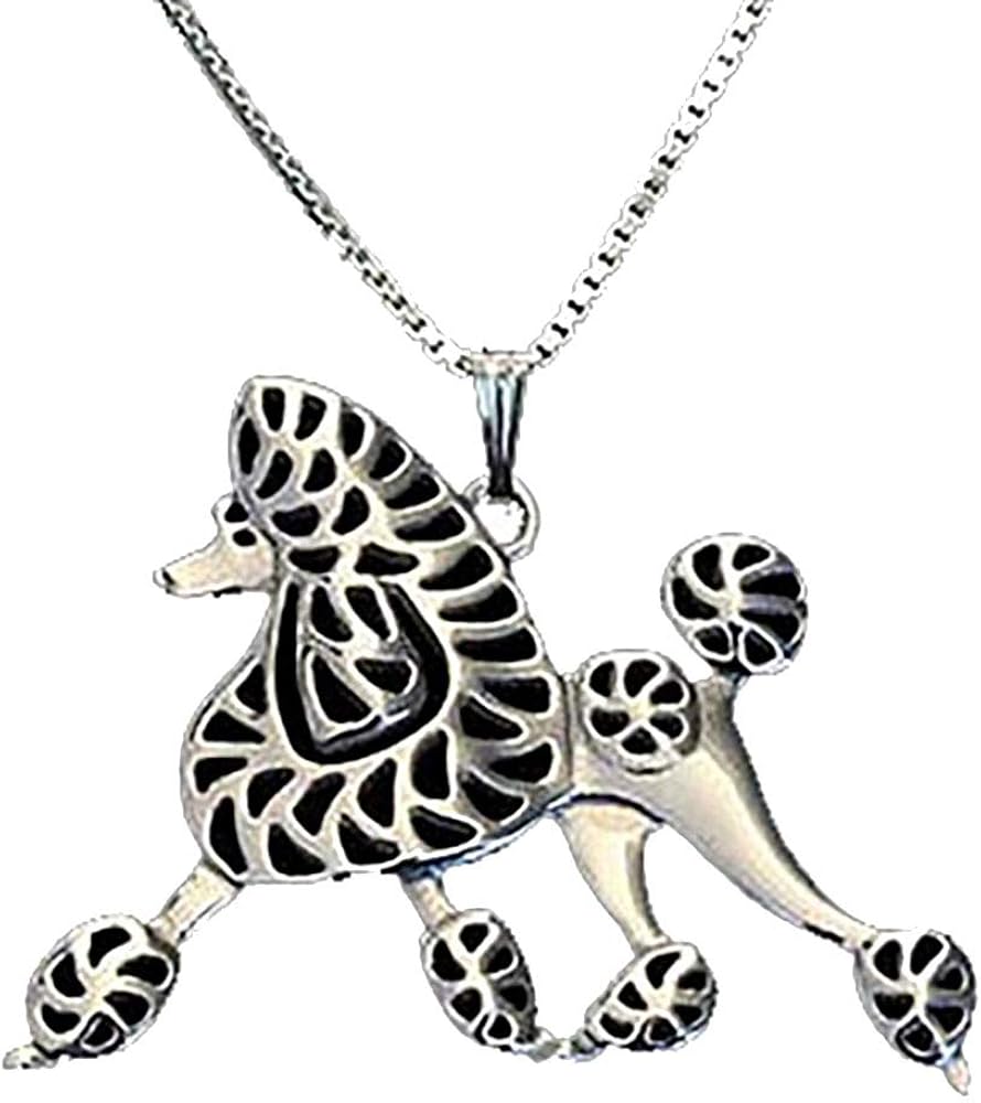 poodle necklace charm