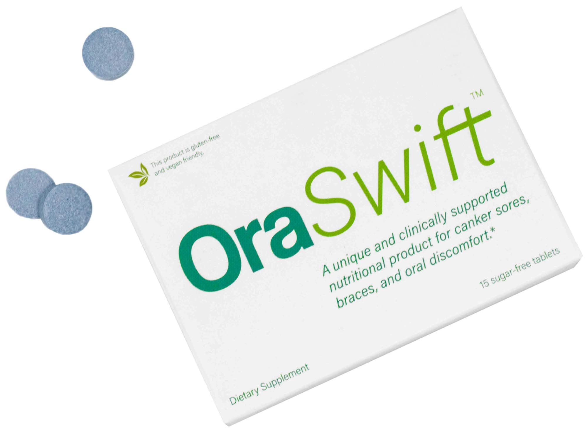 OraSwift All Natural Canker Sore Medicine and Mouth Sores Relief | Effective for Ulcers, Cold Sores, Dry Mouth, Stomatitis, Gingivitis | Supports Fast Healing of Mucosal Lining in The Mouth