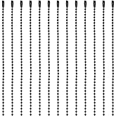 SOFPLATE 1 Box 30Pcs 24 Inch Black Ball Chain Necklace Bulk Ball Bead Necklace Chains Long Adjustable Iron with Connector Clasp for Jewelry Making Blank Tag Pendant Ornaments Supplies DIY Crafts