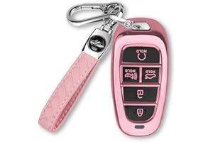 MILD EAST For Hyundai Key fob Cover Fits for 2024 2023 2022 2021 Hyundai Sonata Santa fe Tucson Smart 5 Button Key Case Shell