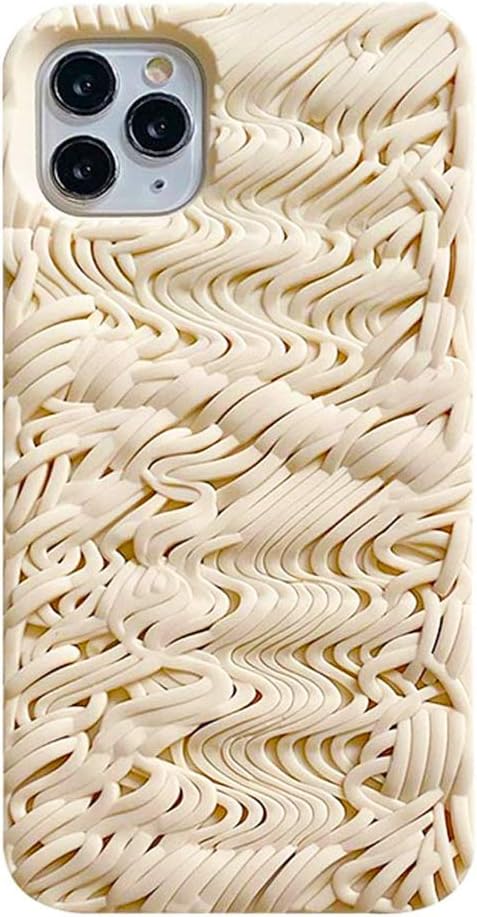 UnnFiko 3D Noodles Case Compatible with iPhone 7/ iPhone 8, Creative Cool Cute Fun Soft Silicone Protection Case Cover (Noodles, iPhone 7/8 / SE)