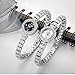 Women Bracelet Wrist Quartz Watch - Waterproof Dress Watches - Diamond Rhinestone Gold Watches - Women Ladies Wristwatch