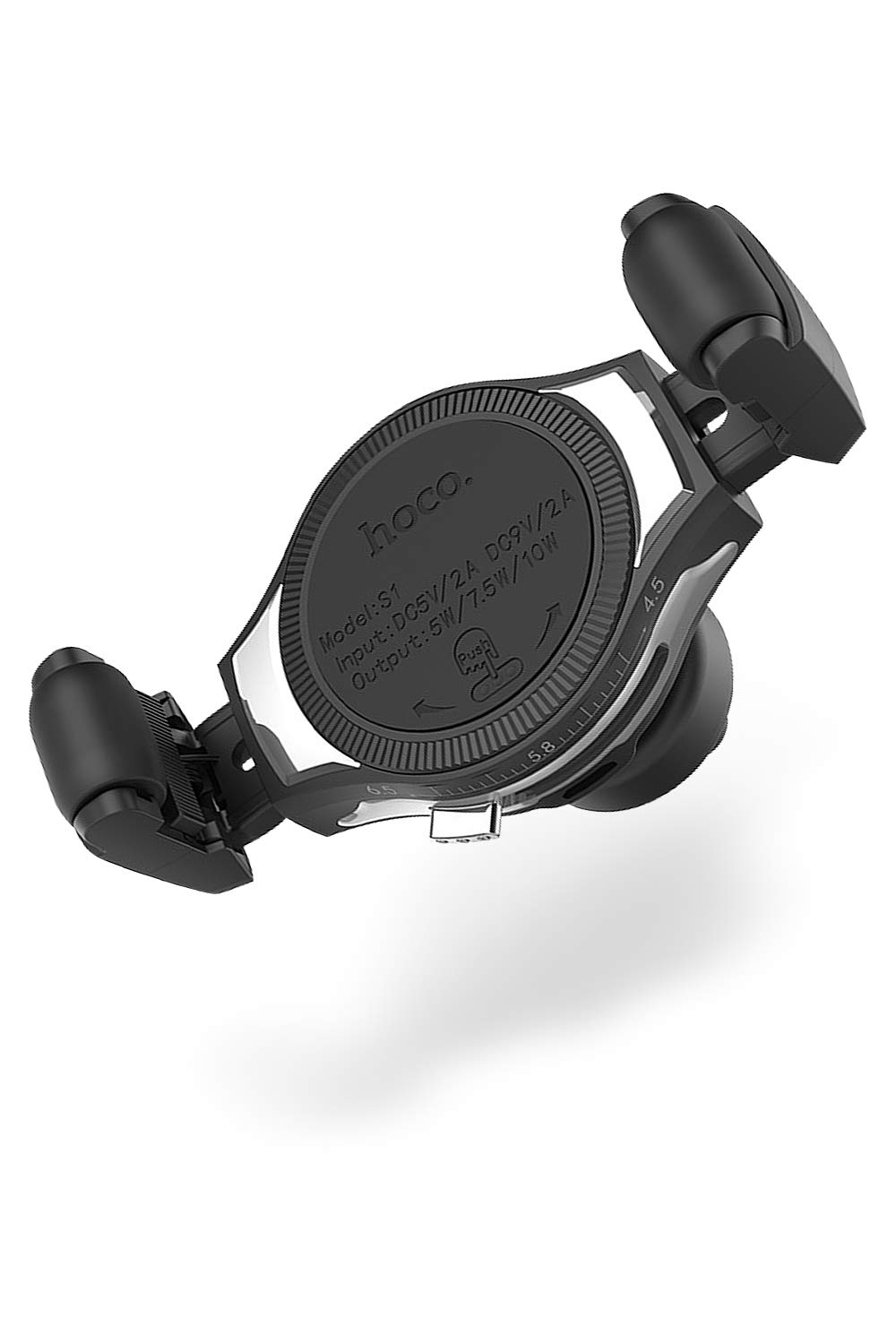 Hoco βS1β car mobile phone mount holder with Qi standard 5W / 7.5W / 10W output wireless charger