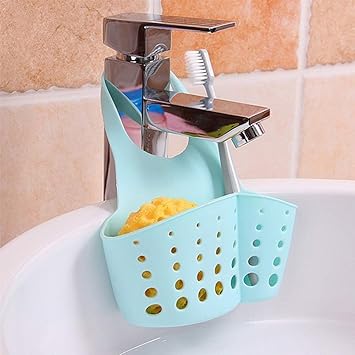 Rich N Royal Silicon Sponge Soap Holder with Drain Holes for Kitchen Sink (Set of 2)(Multi Color)