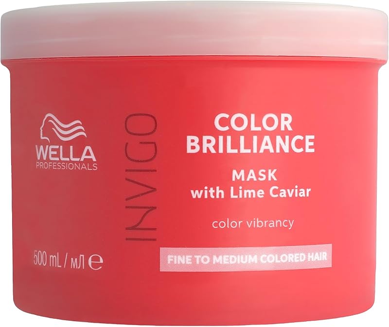 Professionals Invigo Color Brilliance Mask fine – professionelle Haarmaske für feines, gefärbtes Haar – farbschützende Haarkur mit Vitamin E und Antioxidanzien – 500 ml