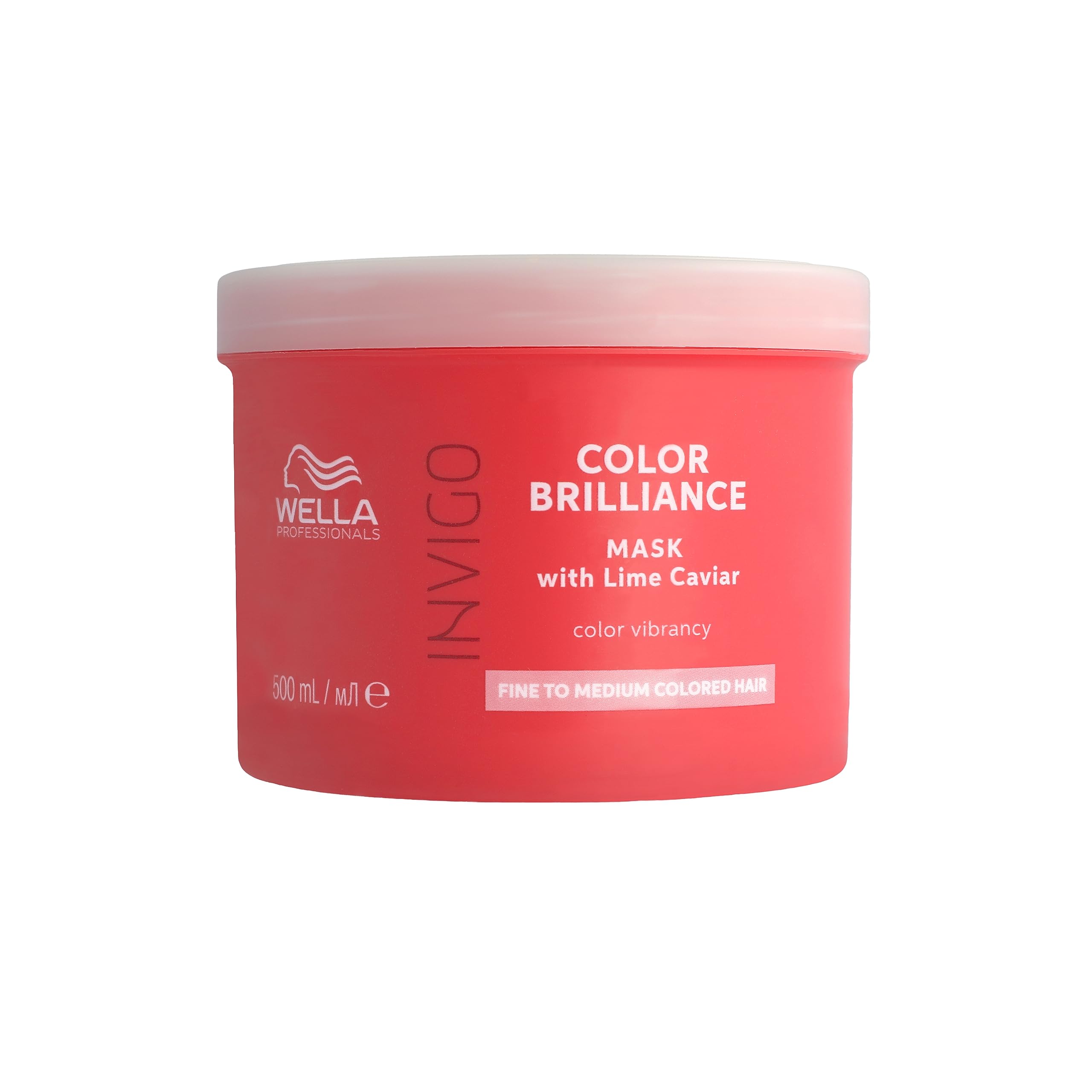 Wella Professionals Invigo Color Brilliance Vibrant Color Mask - Boost Shine & Smooth Hair Texture for Colour Vibrancy - Intense Treatment Hair Mask for Fine & Medium Hair 500ml